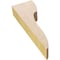 Ekena Millwork 2"W x 4"D x 12"H Thin Carmel Rough Cedar Woodgrain TimberThane Corbel, Primed Tan CORUR02X04X12CARRCPR - alternate 2